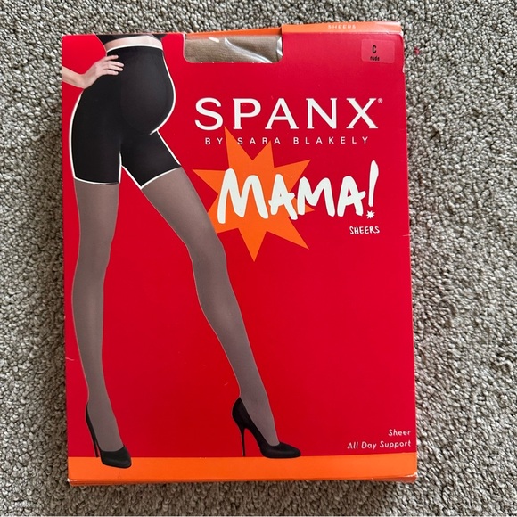 Spanx Sheers All Day Support Nude Size C Tummy Support‎ Pantyhose - Picture 1 of 5